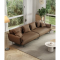 Elegante sofá salón con piernas