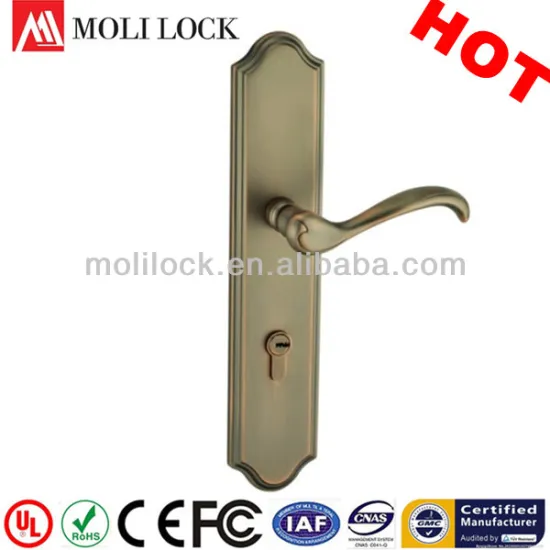 Brass Ball Lock, Top Sales Smooth Surface Door Lock, Brass Plated Lockset