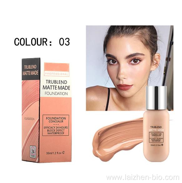 Long lasting full effect natural makeup foundation