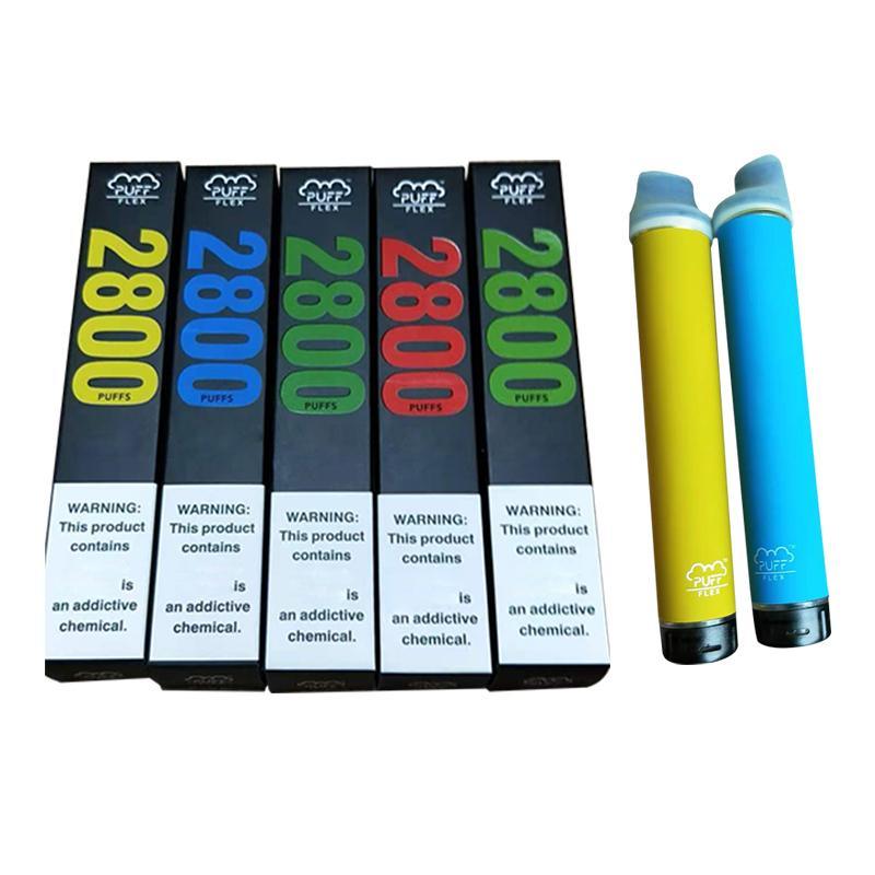 2021 Puff Flex 2800Puffs Vape E-Cigarette Disposabple Vapes