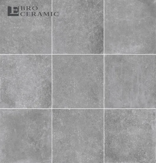 Rustic Grey Matt Porcelain Floor Tiles 600x600 10mm 20mm Anti-Slip