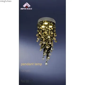 Elegant shinning crystal pendant lamp with drops