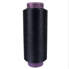 dope dyed black polyester yarn 100d/144f sim