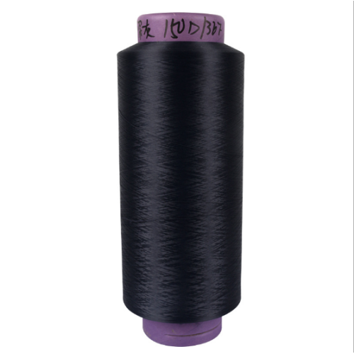 dope dyed black polyester yarn 100d/144f sim