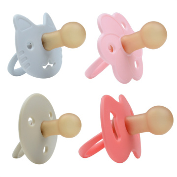 Food Grade BPA-Free Natural Baby Soother Pacifier Silicone Pacifier