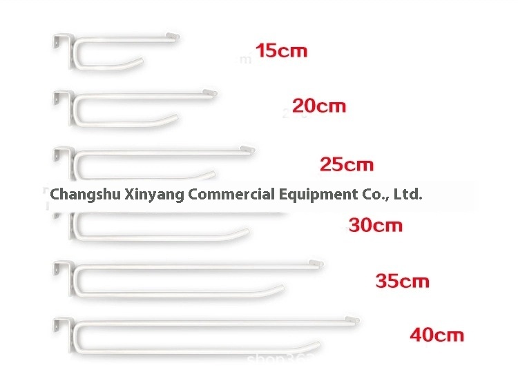 Supermarket Clothing Store Display Hooks-Mobile Phone Accessories Bracket 6mm 8mm Shelf Beam Card Square Tube Double Hook Iron