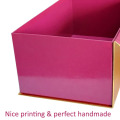 Caixa de sapato feminino de cor rosa de personalização de alta qualidade