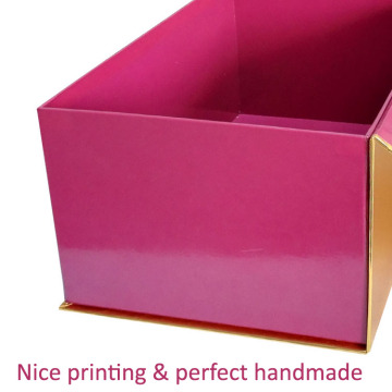 Ribbon closure apparel packaging box