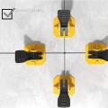 Press type tile leveling device