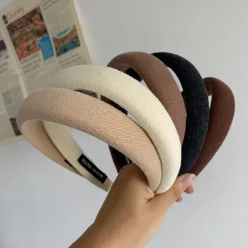Vintage Korean Hair Accessories: Spring High-Skull Top Wide-Brimmed Headband and Face Wash Hair Cave for Quality Style