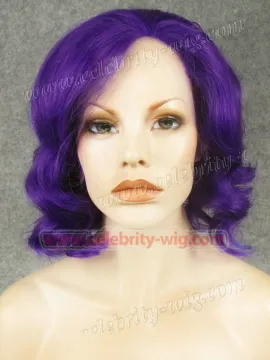 Purple Elegant Wavy Synthetic Lace Front Wig
