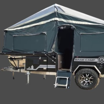 Off-road caravan camper travel trailer with kichens