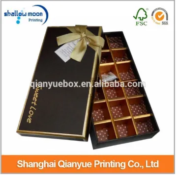 wholesale custom design cardboard candy chocolate boxes