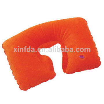 High quality custom color and logo printing inflatable beach pillow travel massage cushion