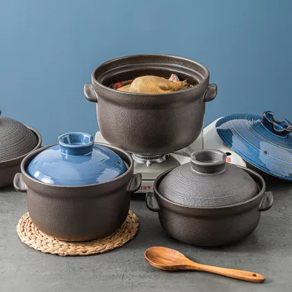 New Arrival Ceramic Casserole Dish with Lid - Ceramic Hot Pot Casserole Cookware Set