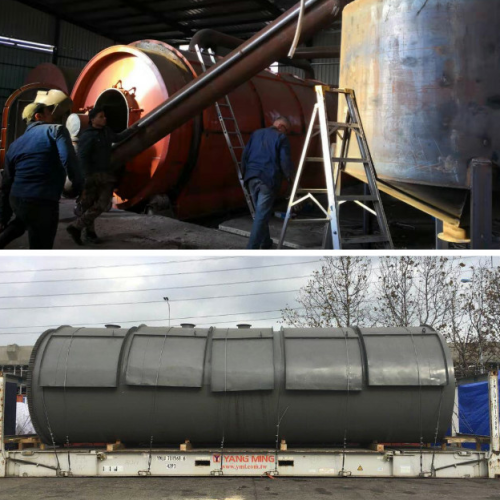 Reciclaje de llantas para alimentar máquinas.