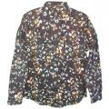 Men Digital Print Corduroy Long Sleeve Shirt