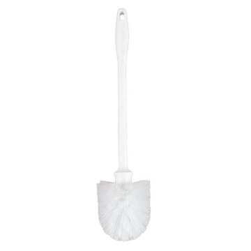 Anti-Bacterial White Long Handle Toilet Bowl Brush for Bathroom Cleaning