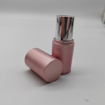 Récipient de tube à lèvres en plastique de métallisation rose