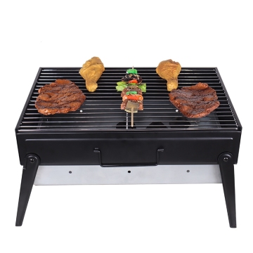 Camping Portable Bbq Grills Outdoor 13 Inch Folding Charcoal Table Top Barbecue Grills