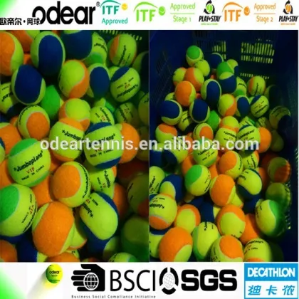 Customized orange tennis ball