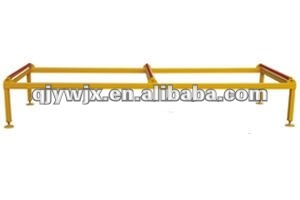 3 meter metal roof sheet product support table with rollers