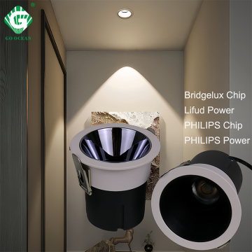 10W Anti-Glare Aluminum Spotlight: Bridgelux Chip LED Down Light for Living Room