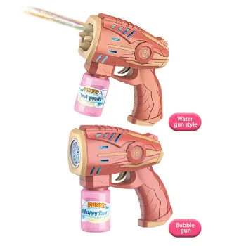 Factory Direct Summer Toys: Dual Mode DIY Assembly Bubble Machine Gun and Automatic Water Gun for Parties