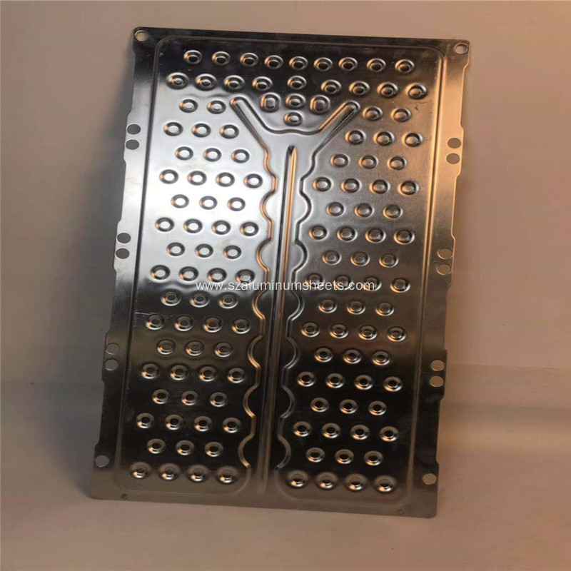 Aluminum vacuum brazed cold plate for heat exchanger