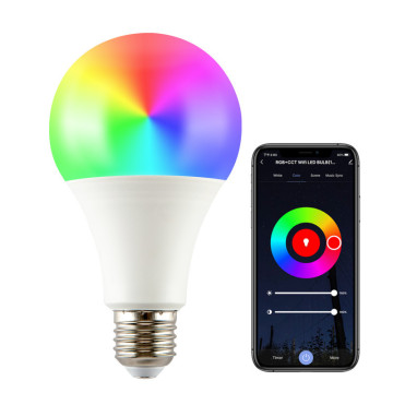 Tuya Bluetooth Smart LED Bulb - 9W E27 220V, RGB+CW+WW, controle de aplicativo para iOS/Android