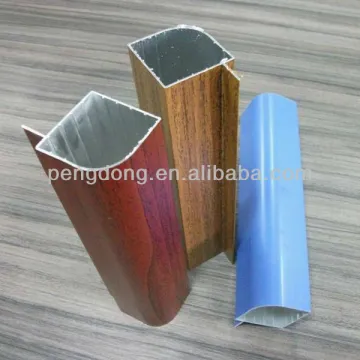 High quality Kitchen cabinet door aluminum profile in lacquer and imitation wood color