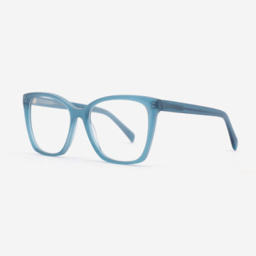 Bevelling modifid Cat-eye Acetate Female Optical Frames