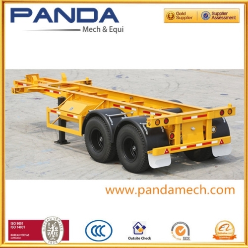 2 Axles heavy duty transportation car Semi Trailer(semi-enclosed,Skeleton style for choose)