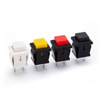 Push Button DS-430: 14*14mm Square Mini Switch - On-Off Self-Lock/Non Lock