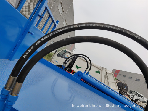 Waste Collection Skip Loader Bin Washing Compactor Truck