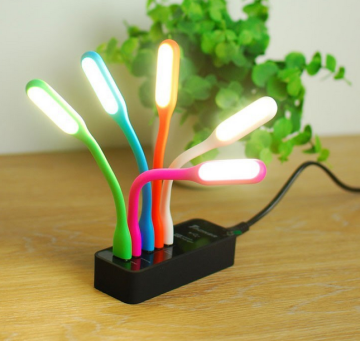 Innovation New Flexible Portable mini usb flash drive led light socket for Laptop
