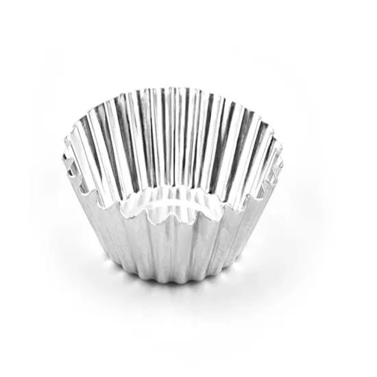 Aluminum Alloy Cupcake Cake Cookie Jelly Mold Lined Mould Tin Baking Tool Egg Tart