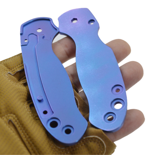 Titanium Knife Scales Custom Pocket Knife Frame Para3