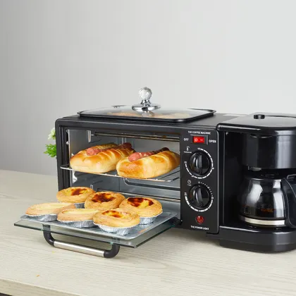 Silver Crest 3-in-1 Breakfast Maker Sandwich Multifunction Machine - Customized OEM Option