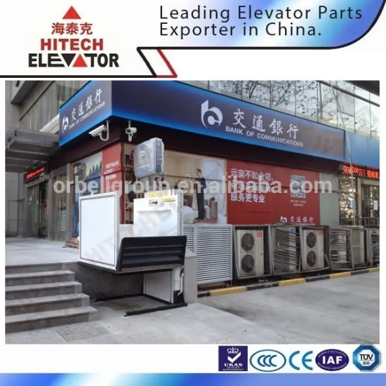 Lifting platform for outdoor disabled device