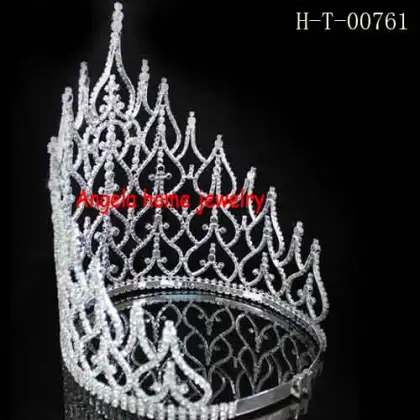 Wholesale tall pageant crown,king crown