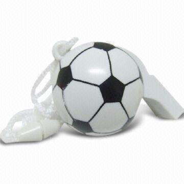 Football Fun Love Whistle, Available in Various Colors, Styles, Dimensions and Logos