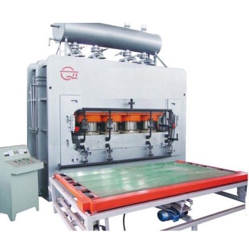 Hot press machine for laminating 4x8 MDF melamine boards