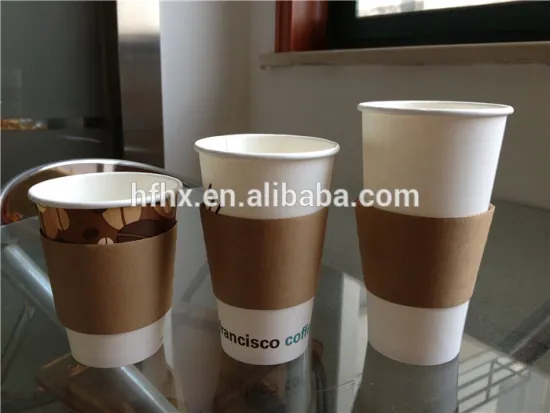 HXIN double wall paper cup sleeve cup sleeve handle