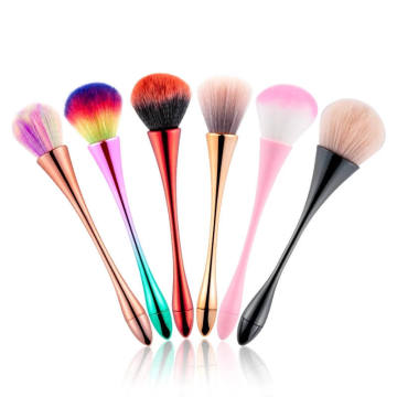 Portable Petite taille de maquillage multifonctionnel Ensemble de pinceau pour le fard à joues en poudre et saupoudrant les ongles