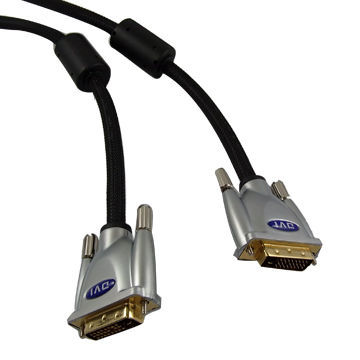 24K Gold Plated High-speed DVI to DVI Cables with RoHS Mark