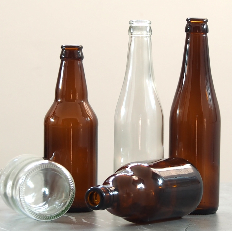 Glass Beer Bottles with Flip Caps