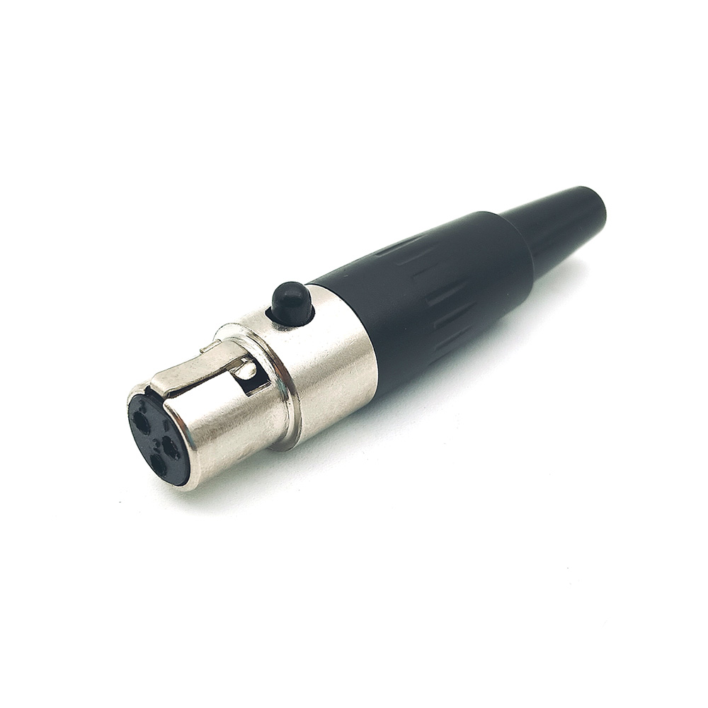 Mini XLR Female Socket Audio Microphone Solder Connector