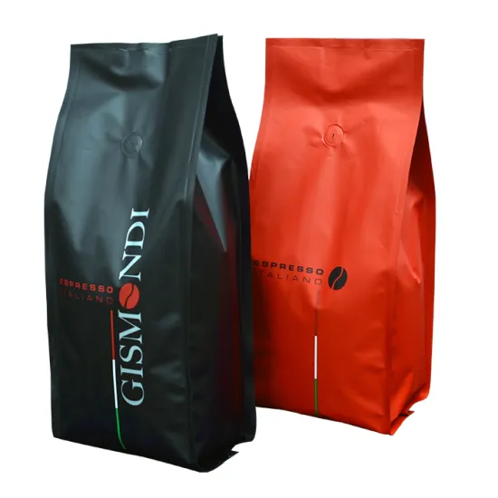 Quad Seal Coffee Packaging Bags
