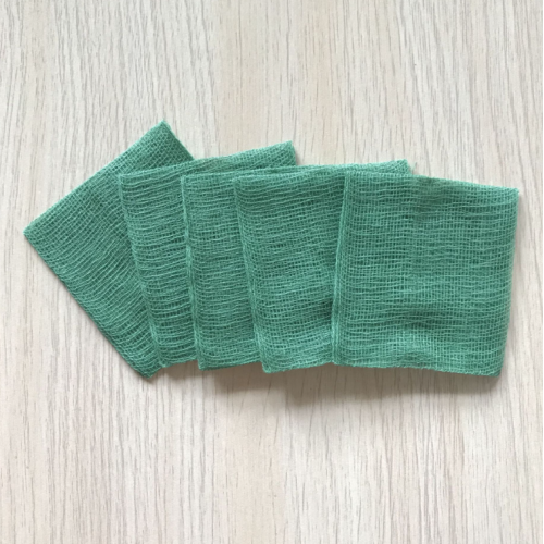 Green Gauze Sterile Swab Sponge Gauze For Wound